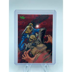 Bam Box Big Beast Series 1 Leatherface Holographic Parallel TradingCard Uncommon